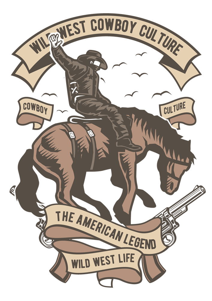 Wild West Cowboy Culture t-shirt design